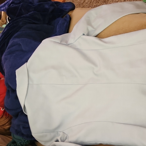 Calvin Klein Light blue lined classic womans blazer  S 8 - Picture 8 of 8